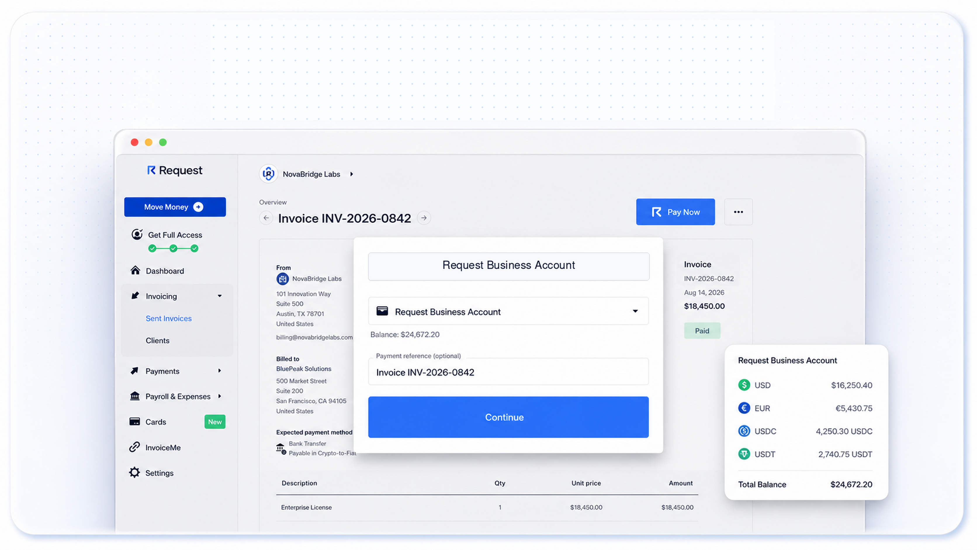 Global USD Account illustration
